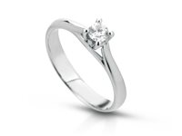 Anillo PG Gioielli Mujer Solitari in Oro blanco Diamante ANSOL18050